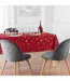 Nappe Imprimé Métallisé Constellation 150x240cm Rouge & Or-3