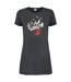 Womens/ladies British Steel Judas Priest T-shirt Dress Charcoal Amplified-1