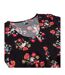 Womens/ladies Floral All-over Print Midi Dress Black Charcoal Moomin-4
