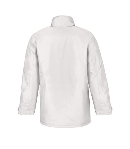 B&C Mens Real+ Waterproof Padded Jacket (White) - UTRW9670