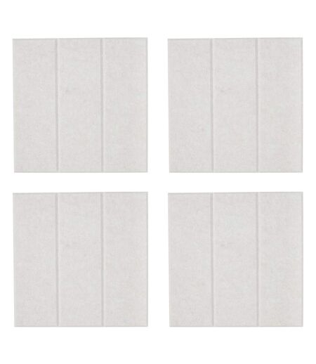 Lot de 4 Panneaux Déco Feutrine 30x30cm Gris