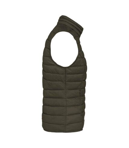 Womens/ladies light recycled body warmer organic khaki Native Spirit