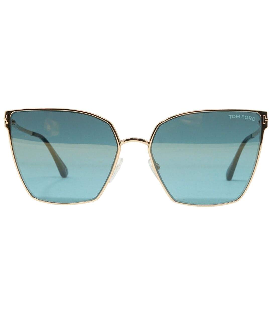 Womens/ladies Helena Sunglasses One Size Gold Blue Tom Ford-1