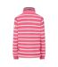 Womens/ladies Striped Pique Sweatshirt Cherry Lazy Jacks-3
