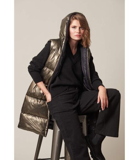 Manteau sans manches réversible pour femme LILIANA