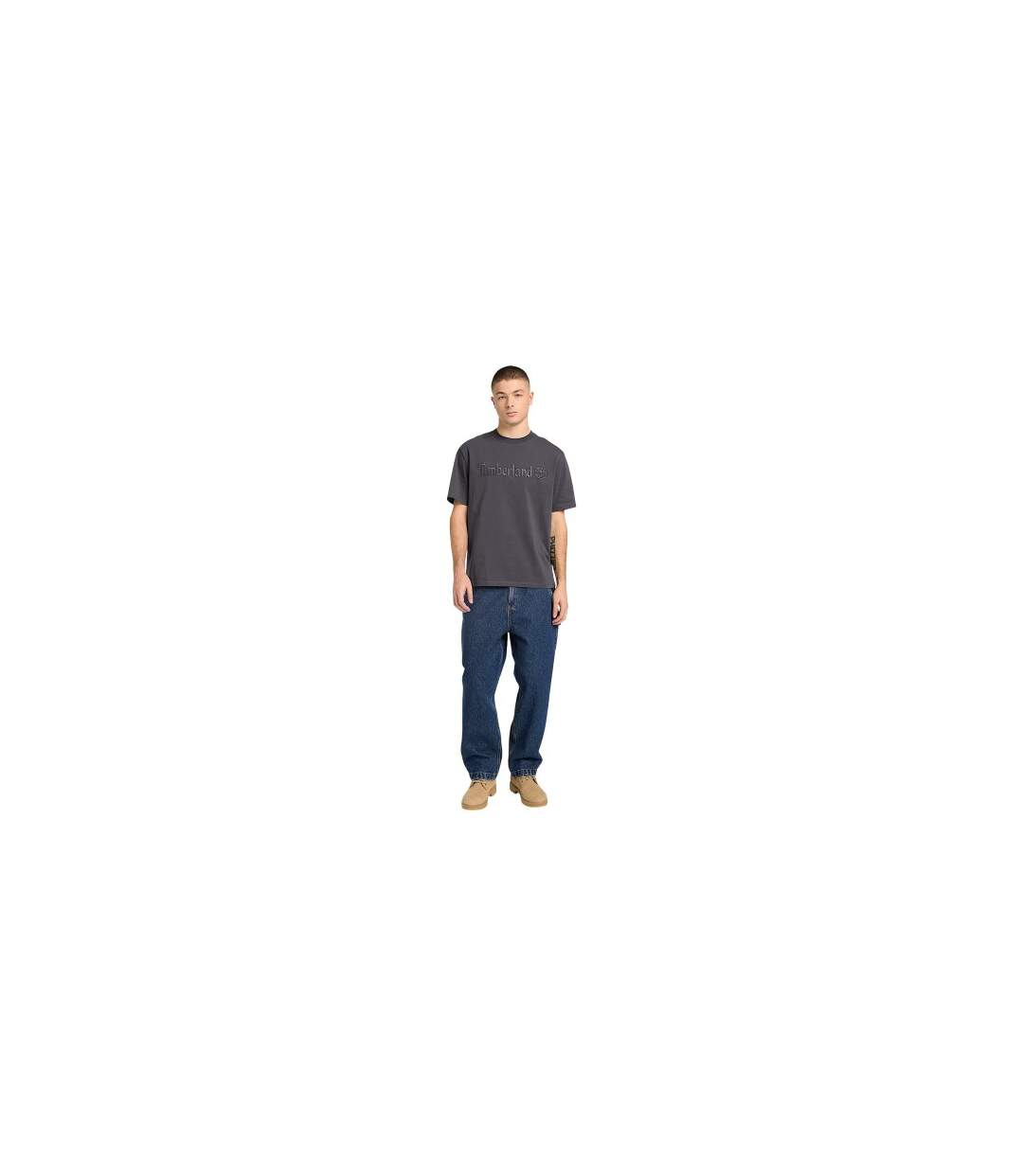 Mens Hampton T-shirt Blackened Pearl Timberland-1