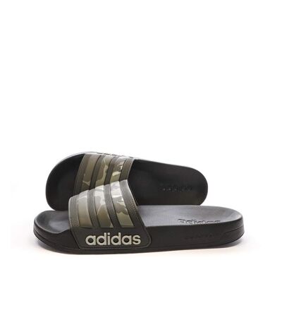 Claquettes Noires/Kaki Homme Adidas Adilette Shower - 40.5