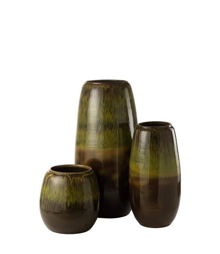 Vase en Céramique Olive 89cm Vert