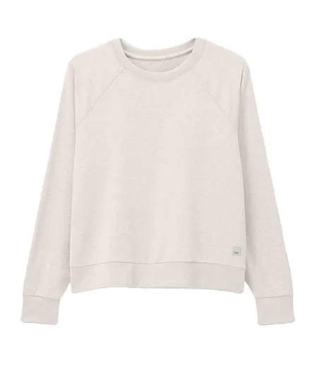 Sweat Motif/style Logo Performance Femme Écru Chiné Vuori