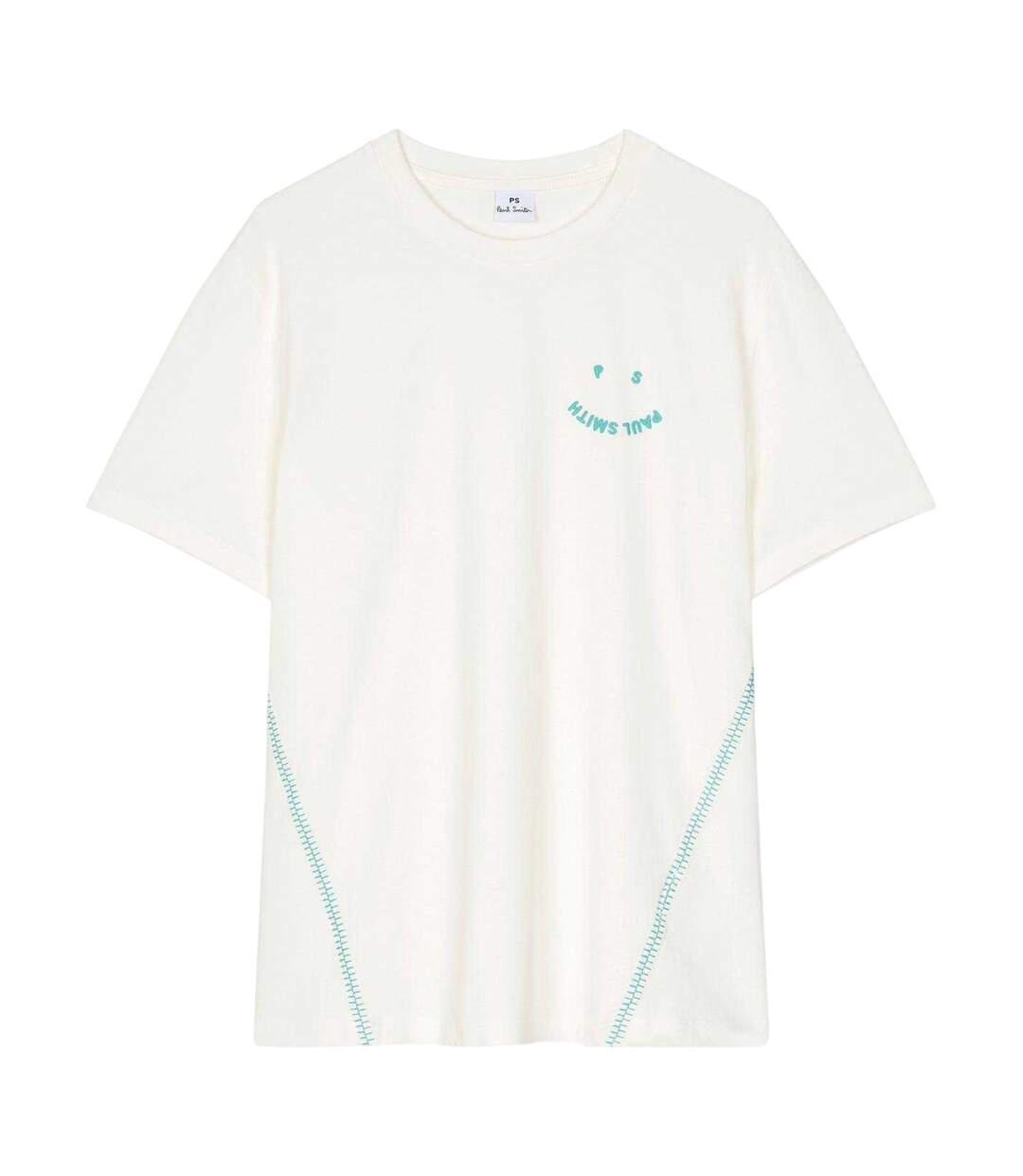 Womens/ladies Contrast Detail Regular T-shirt White Paul Smith-1