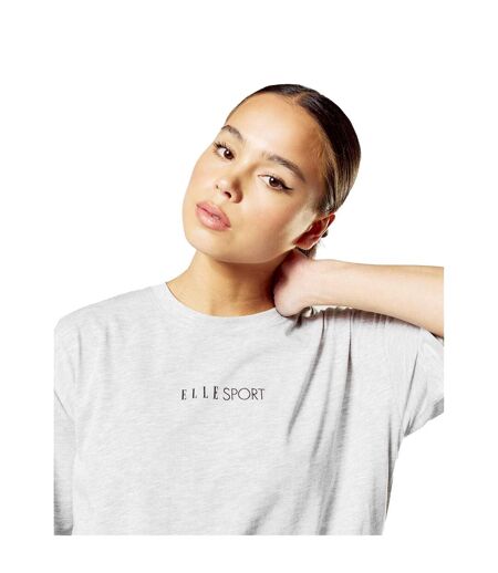 Womens/ladies Boyfriend T-shirt Grey Elle