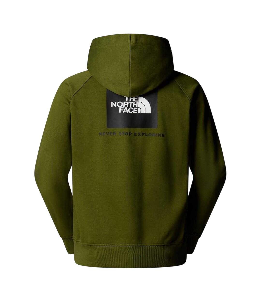 Mens Never Stop Exploring Cotton Pullover Hoodie Woodland Green The North Face-3