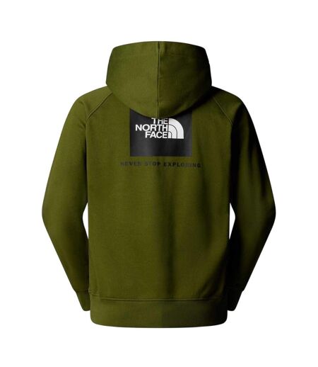 Mens Never Stop Exploring Cotton Pullover Hoodie Woodland Green The North Face