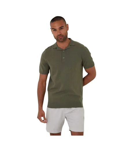 Polo Homme Kaki Threadbare