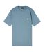 Mens Embroidered Crew Neck Slim T-shirt Stormy Sea Emporio Armani EA7-1