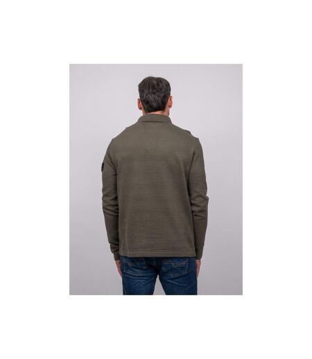 Polo manches longues maille gaufrée coton PARLITO