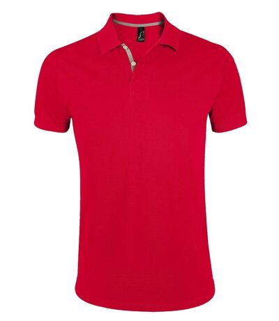 Polo manches courtes - homme - 00574 - rouge