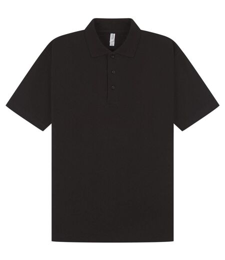 Casual Classic Mens Pique Polo (Black) - UTAB252