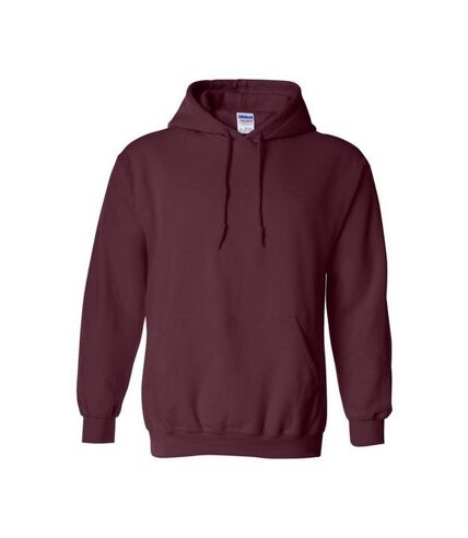 Sweatshirt à capuche unisexe bordeaux foncé Gildan