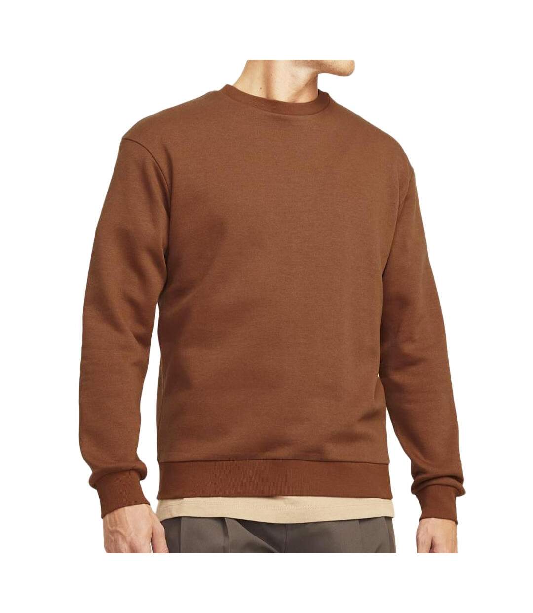 Sweat Uni Marron Homme Jack & Jones Bradley - L-1