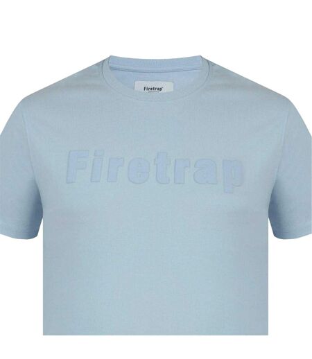 Mens Logo Cotton T-shirt Baby Blue Firetrap