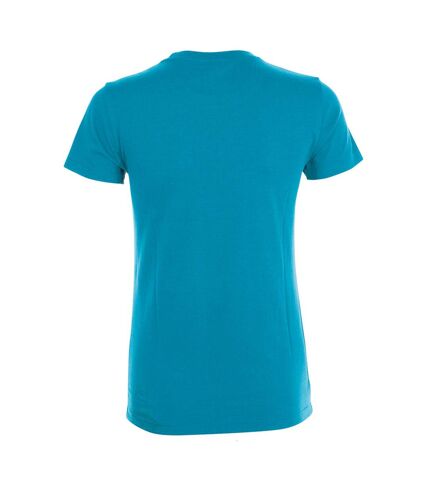 SOLS Womens/Ladies Regent Short Sleeve T-Shirt (Aqua) - UTPC2792