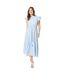 Robe mi-longue femme bleu Principles