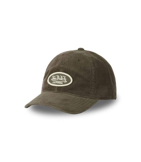 Casquette dad cap adulte en velours avec patch Log Vondutch