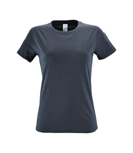 SOLS - T-shirt manches courtes REGENT - Femme (Gris foncé) - UTPC3774