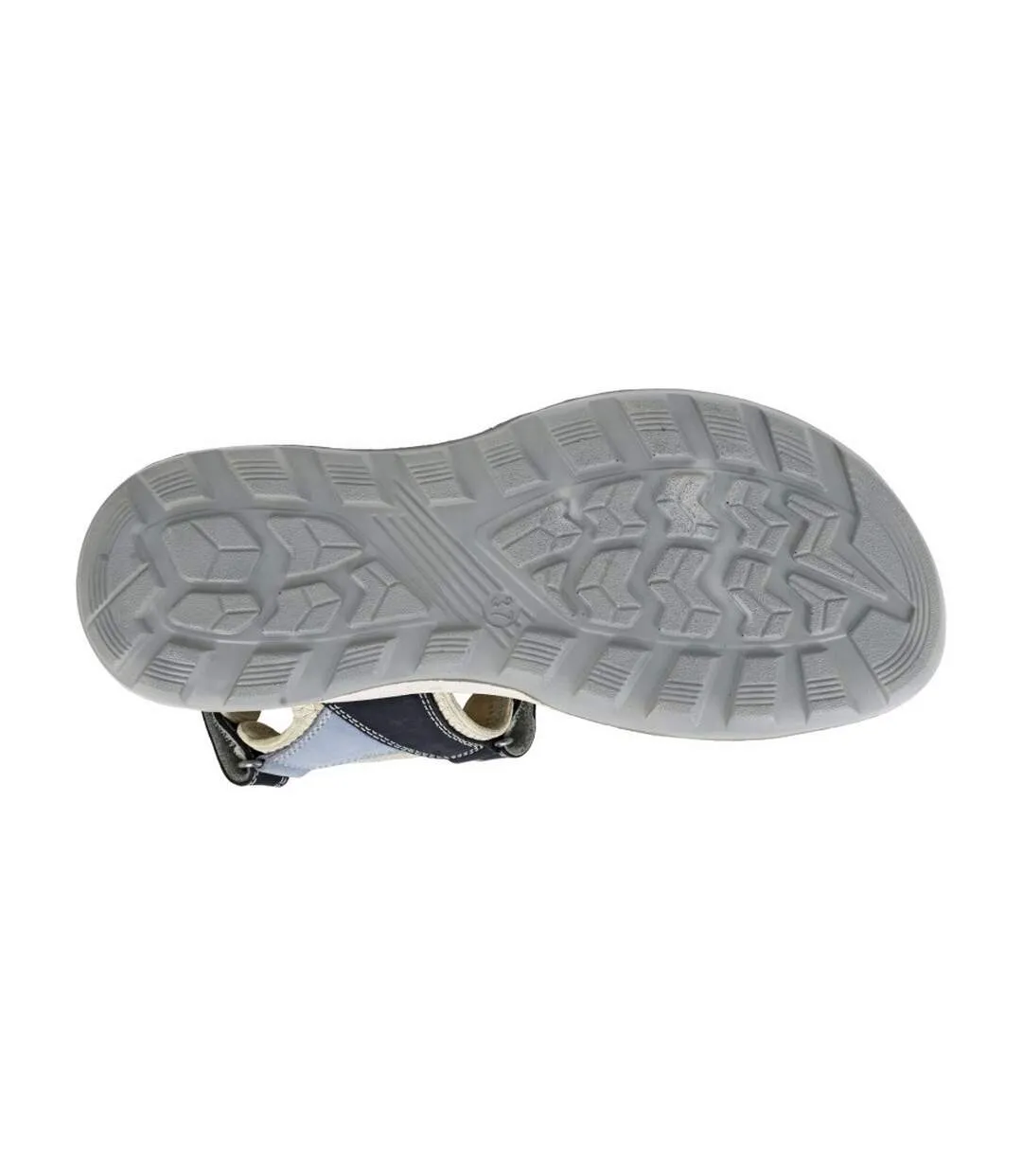 Womens/ladies Nubuck Sports Sandals Blue Navy Mod Comfys-2