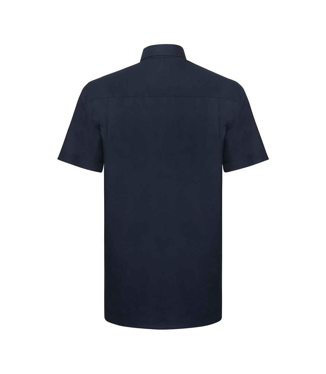 Chemise Classic Homme Bleu Marine Vif Russell Collection-2