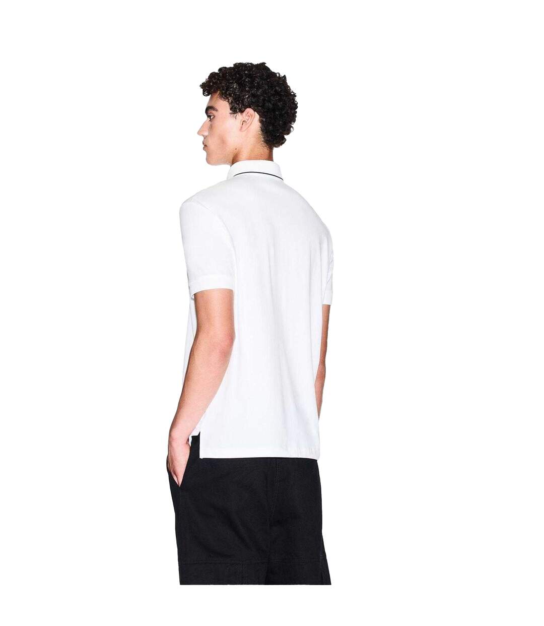 Polo Manches Courtes Homme Blanc Armani Exchange-3