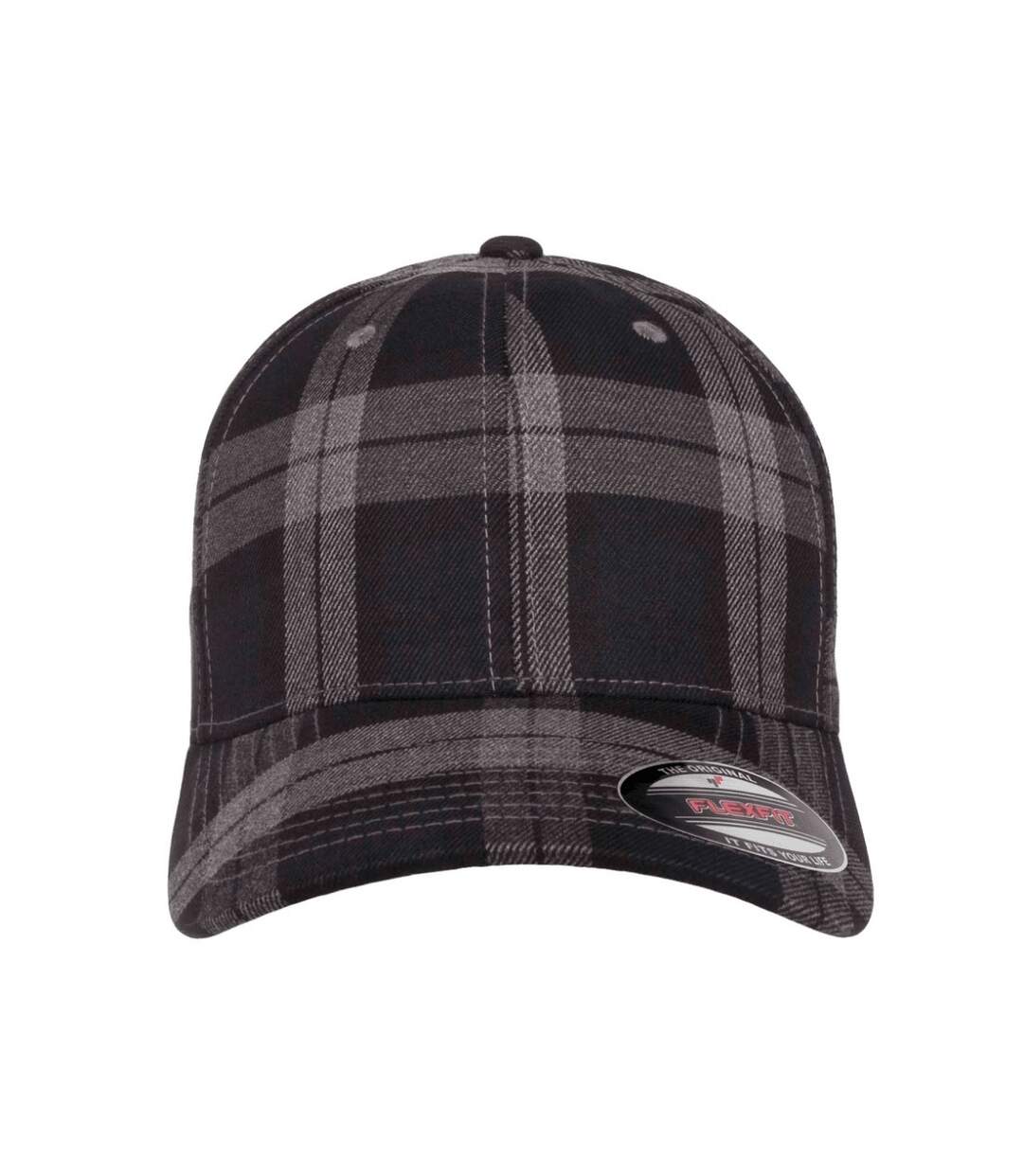 Casquette de baseball flexfit adulte noir / gris Yupoong-1