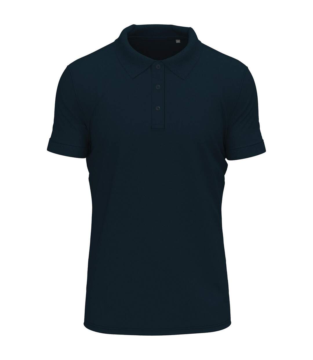Mens Stretch Polo Shirt Blue Midnight Stedman-1