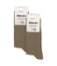 2 Pairs Mens Organic Cotton Camel Wool Socks - Warm Comfort for Everyday Wear-2