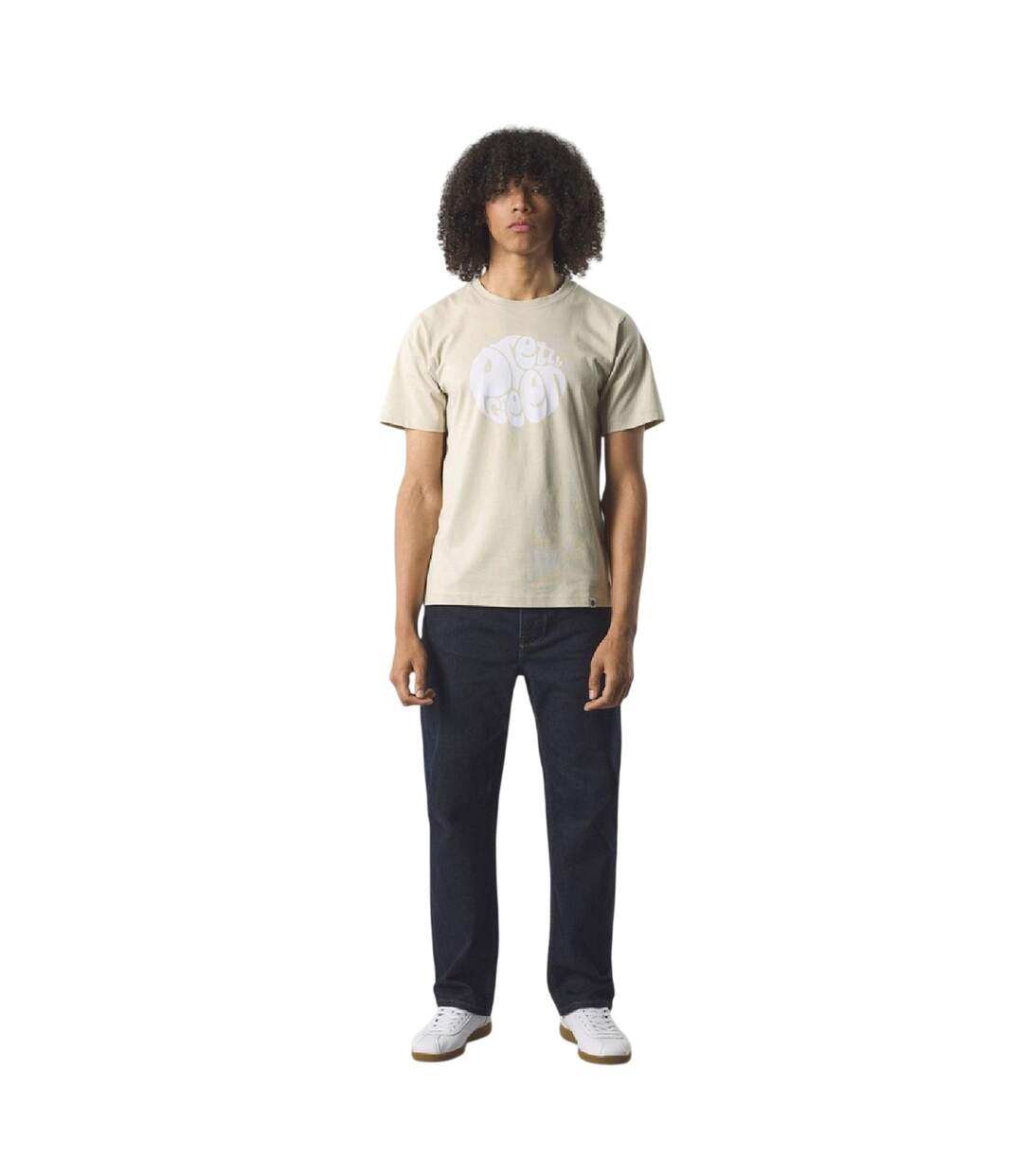 T-shirt Gillespie Homme Beige Gris Pretty Green-3
