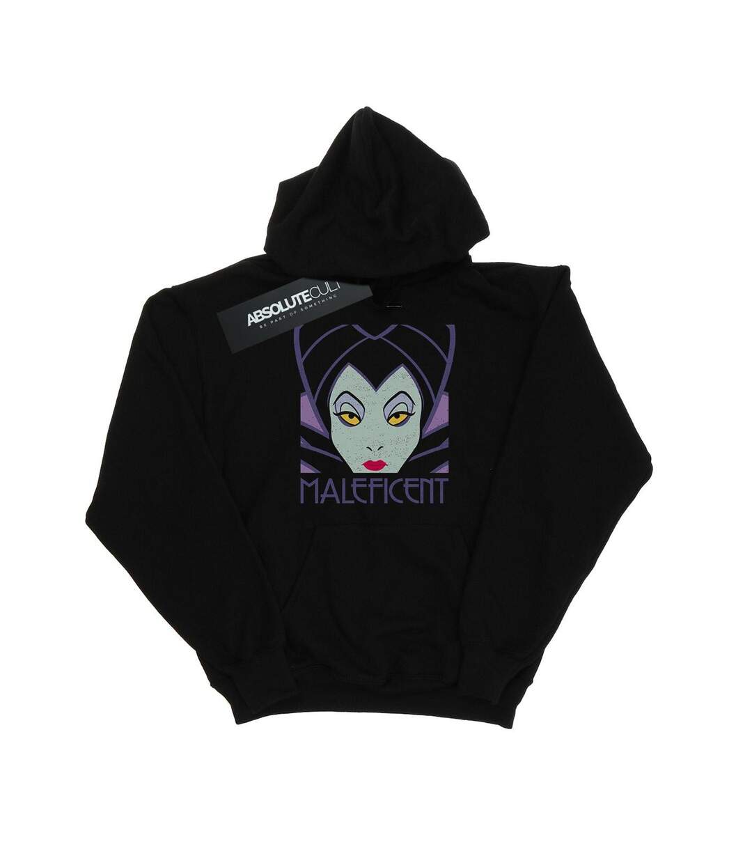 Disney Sweat à capuche à tête courte Femme/Ladies Maleficent (Noir) - UTBI5033-1