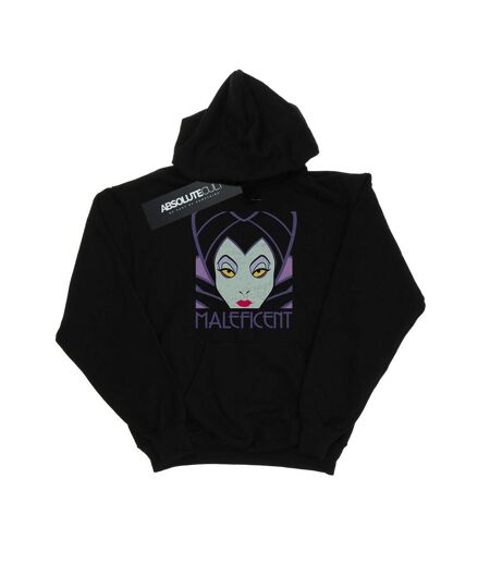 Disney Sweat à capuche à tête courte Femme/Ladies Maleficent (Noir) - UTBI5033