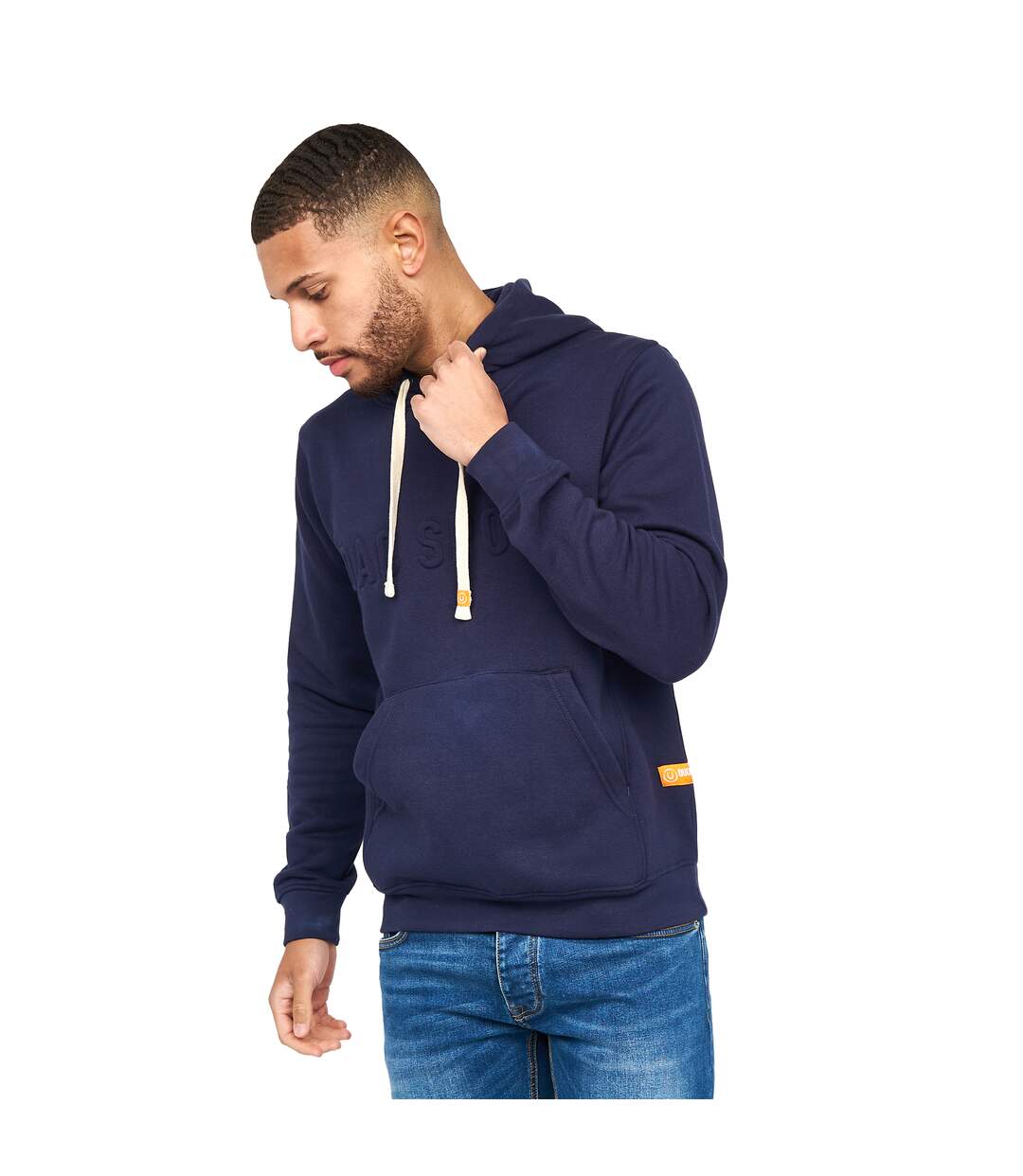 Duck and Cover Mens Billmoore Hoodie (Light Grey Marl)