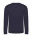 Mens moisture wicking long-sleeved t-shirt french navy AWDis Cool