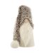 Statuette Déco Père Noël Hiver 60cm Gris-1