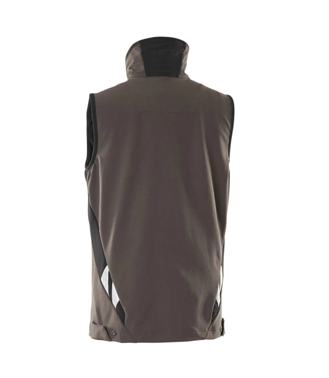 Mens Accelerate Two Tone 4 Way Stretch Lightweight Gilet Dark Anthracite Black Mascot-2