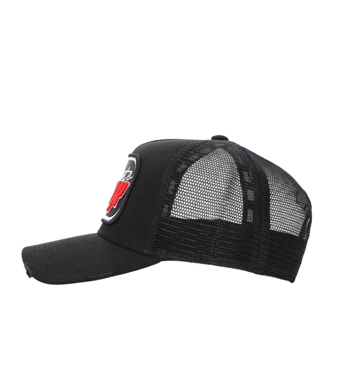 Casquette Trucker Motif/style Logo Homme Rouge Noir Societe Noir-3