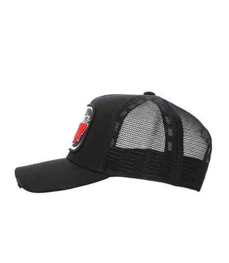 Casquette Trucker Motif/style Logo Homme Rouge Noir Societe Noir