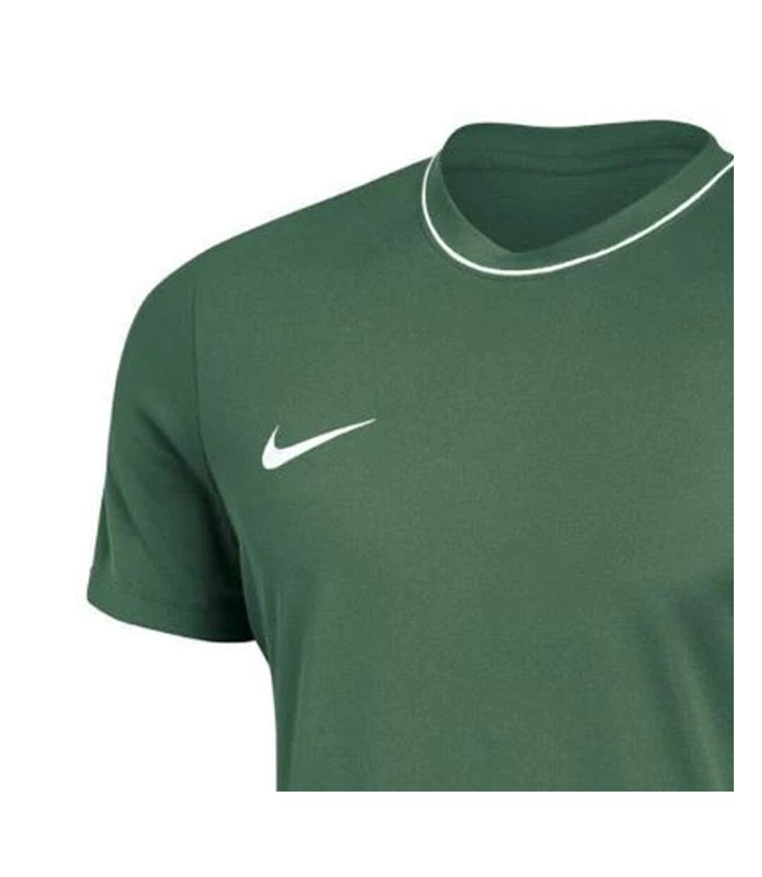 Maillot Manches Courtes Motif/style Passepoil Contrasté Park Homme Vert Nike-3