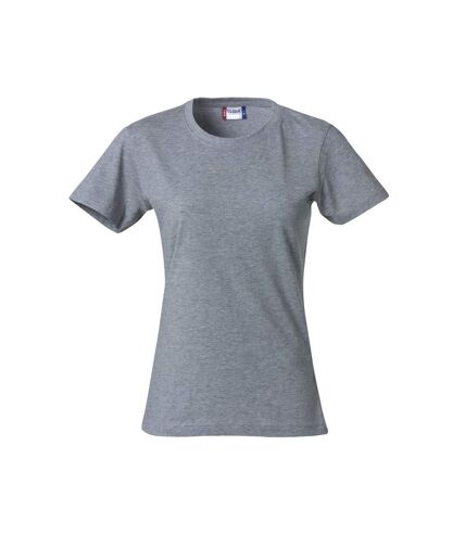 Clique Womens/Ladies Basic Melange T-Shirt (Gray) - UTUB385