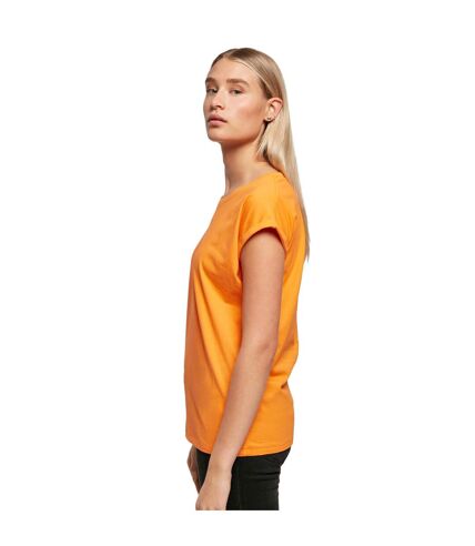 Build Your Brand Womens/Ladies Extended Shoulder T-Shirt (Paradise Orange) - UTRW8374