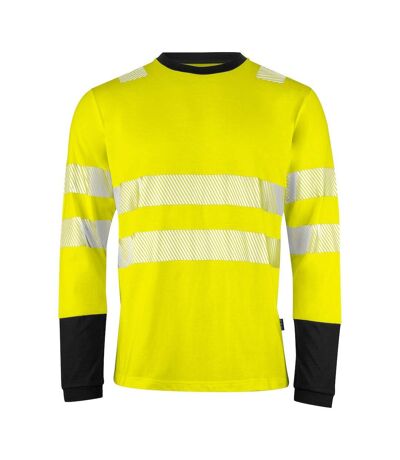 Projob Mens Reflective Tape Sweatshirt (Yellow/Black) - UTUB579