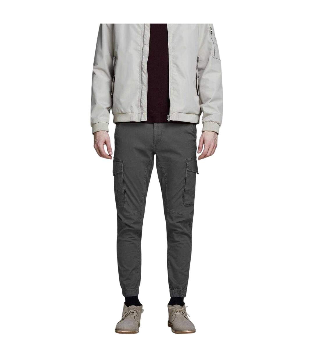 Pantalon À Poches Flake Homme Anthracite Jack And Jones-2