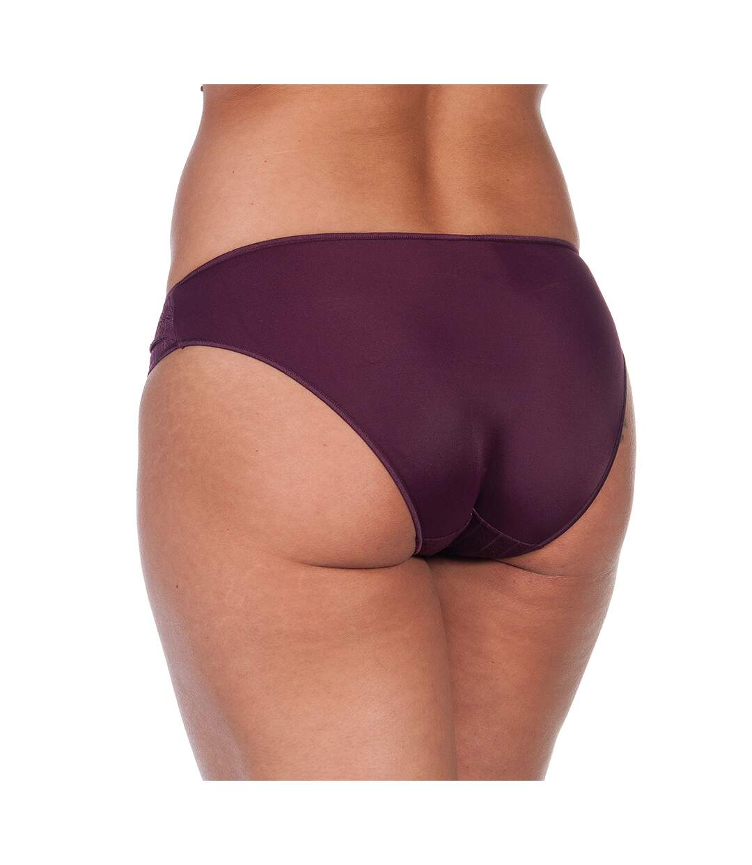 Bikini style panties with striped fabric for women, VANESA model. Elegance, softness and comfortable fit.